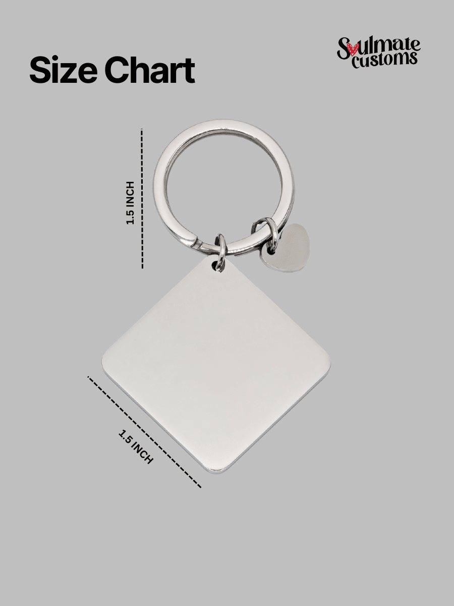 Spicy Custom Engraved Photo Keychain