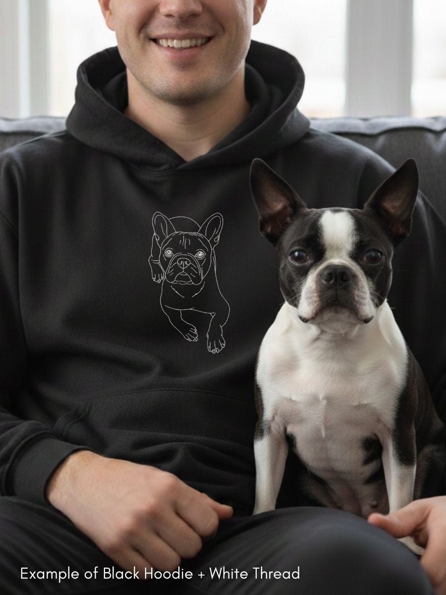 Pet Custom Embroidered Photo Hoodie