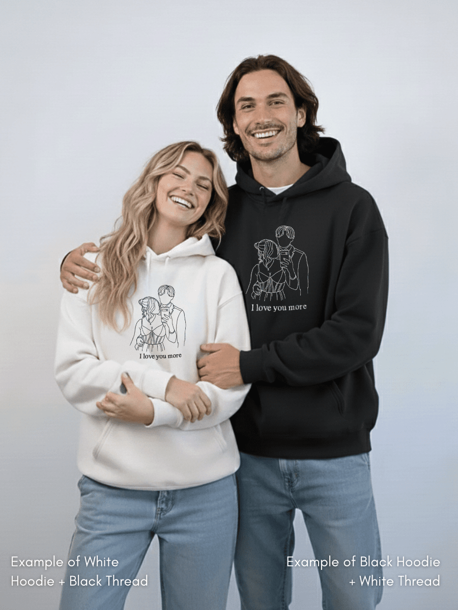 Soulmate Custom Embroidered Photo Hoodie