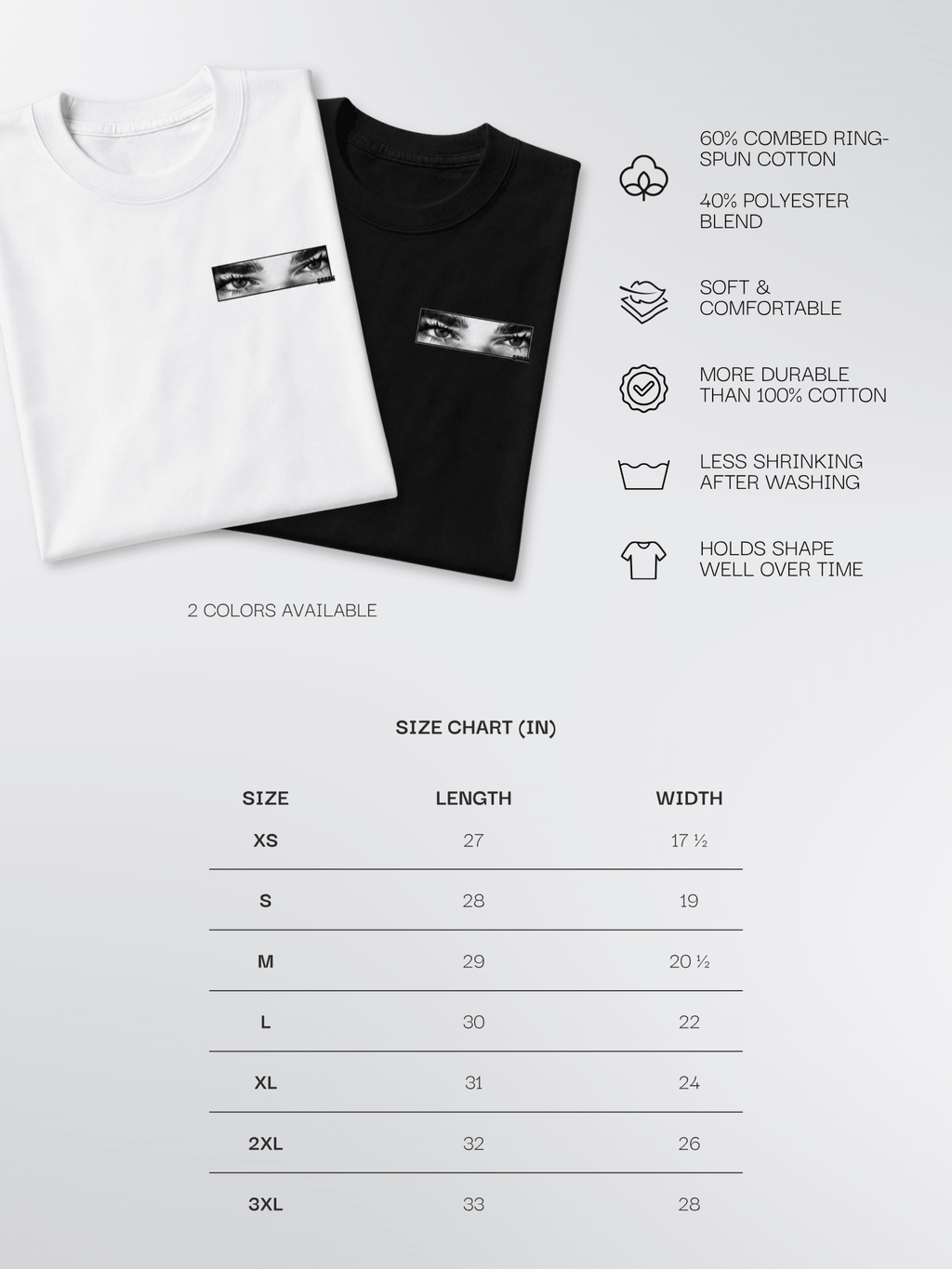 Personalized Eyes + Name T-Shirt | Custom Photo Shirt