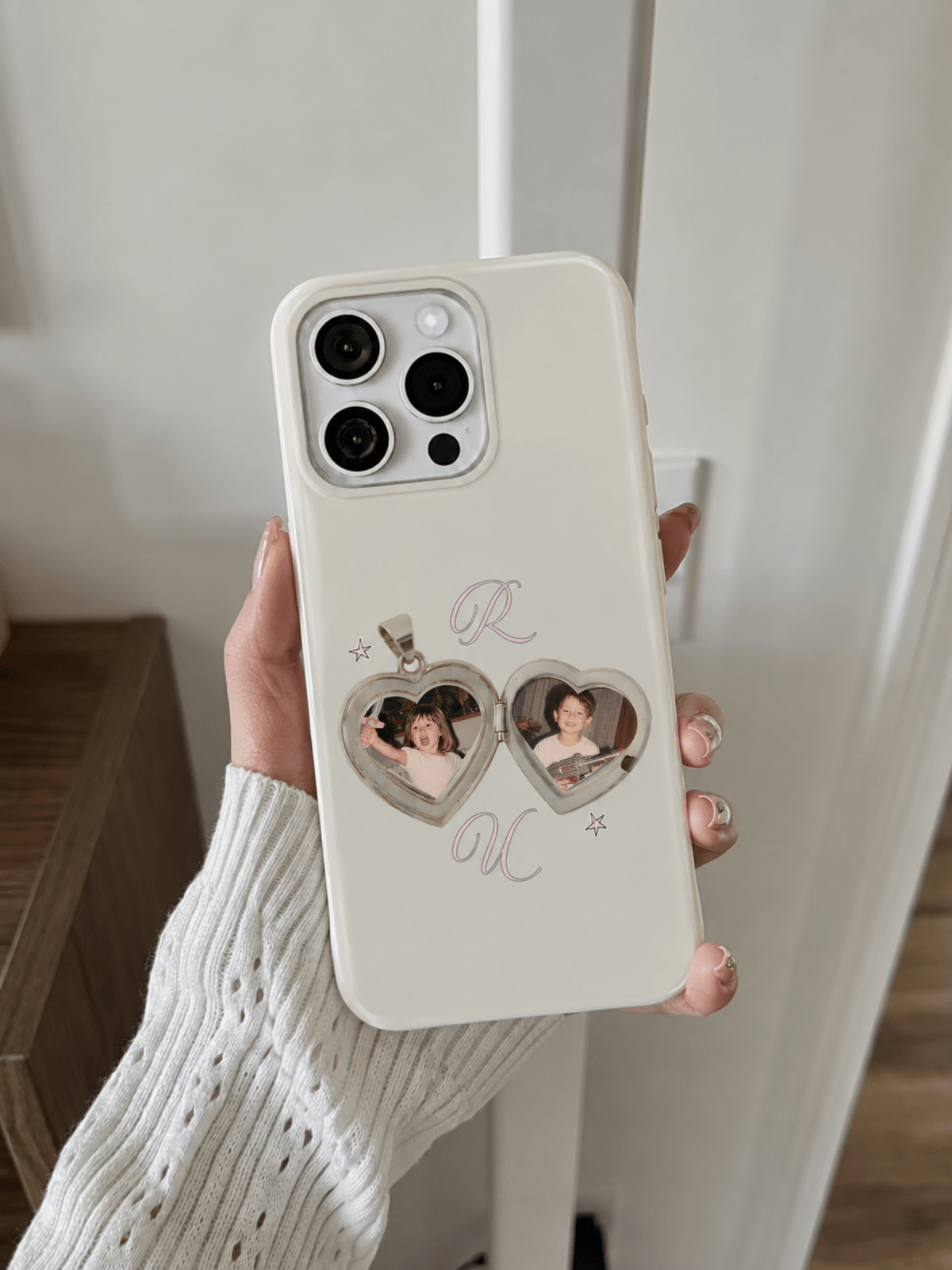 Personalized Couple Photo Heart Locket Phone Case