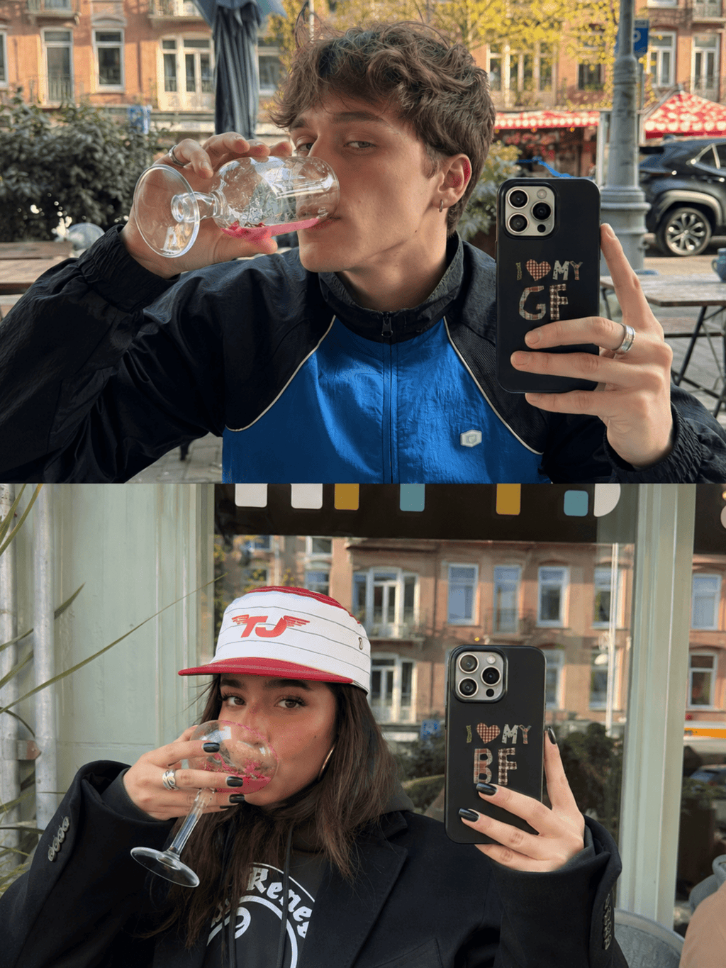I Love My BF/GF Couple Phone Case