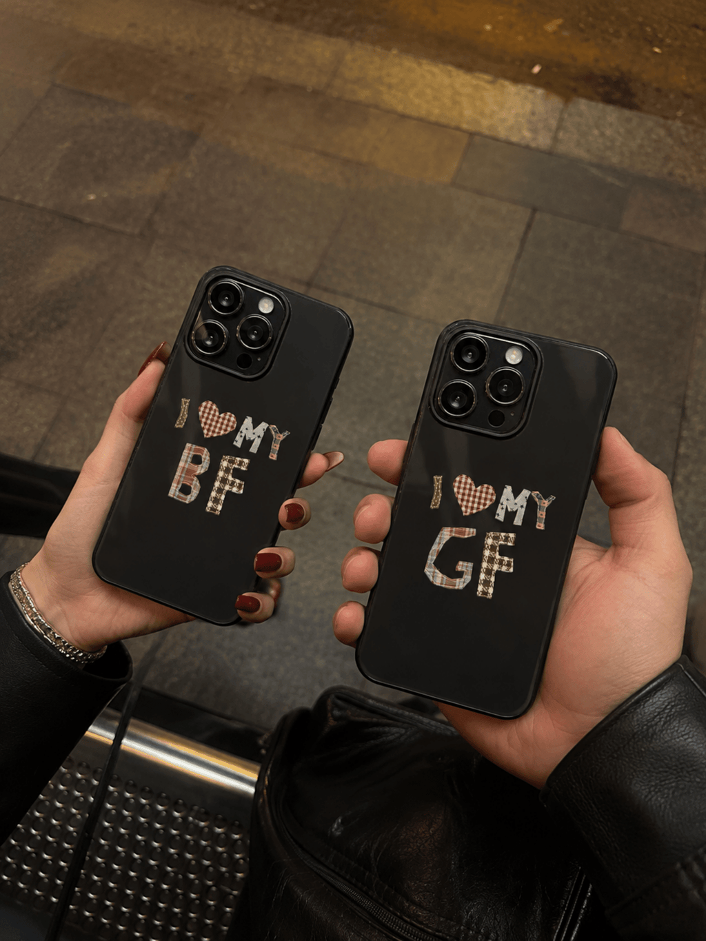 I Love My BF/GF Couple Phone Case